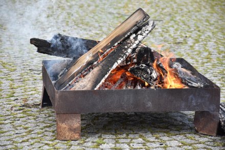 Ognisko w Parku Kopczyńskiego